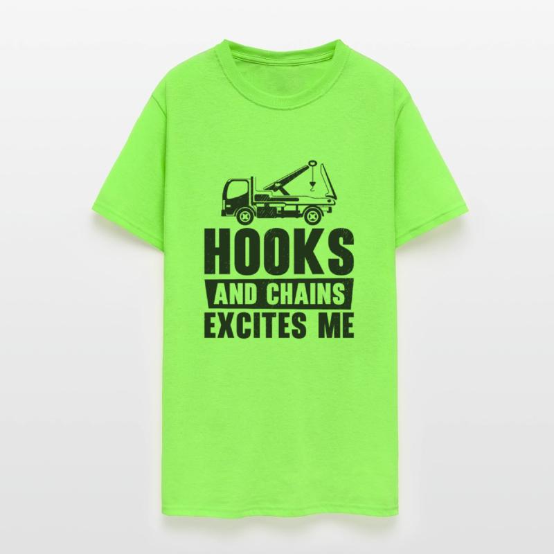 Tow Truck Driver Breakdown Lorry Hooks Chains