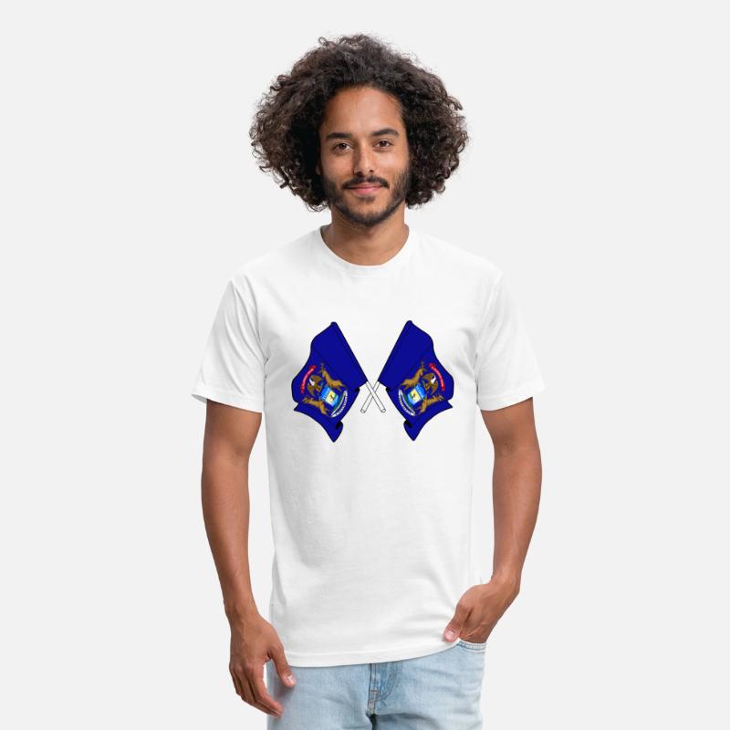 Two flags crossed Michigan