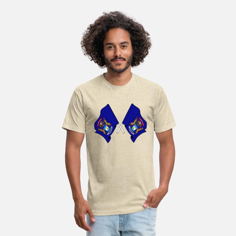 Two flags crossed Michigan