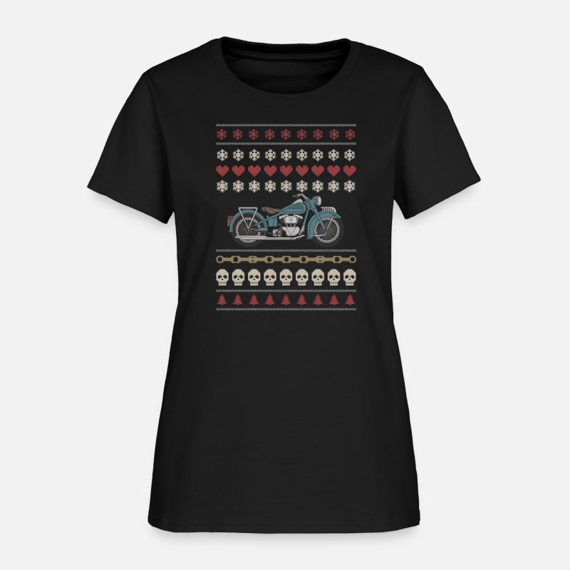 Ugly Vintage Motorcycle Christmas Sweater Style