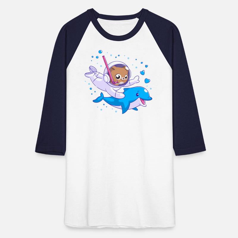 Undersea cat and dolphin