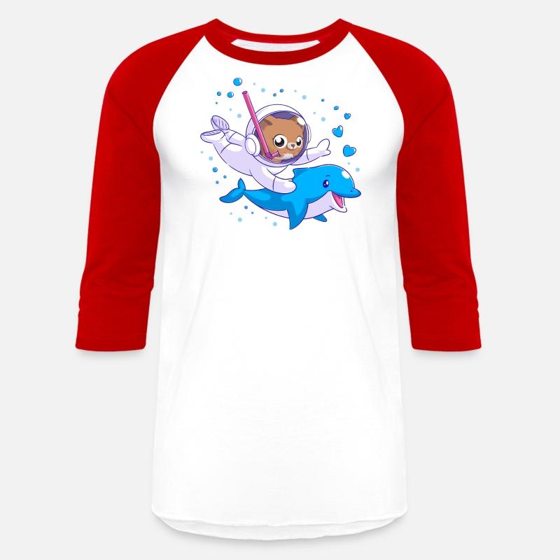 Undersea cat and dolphin