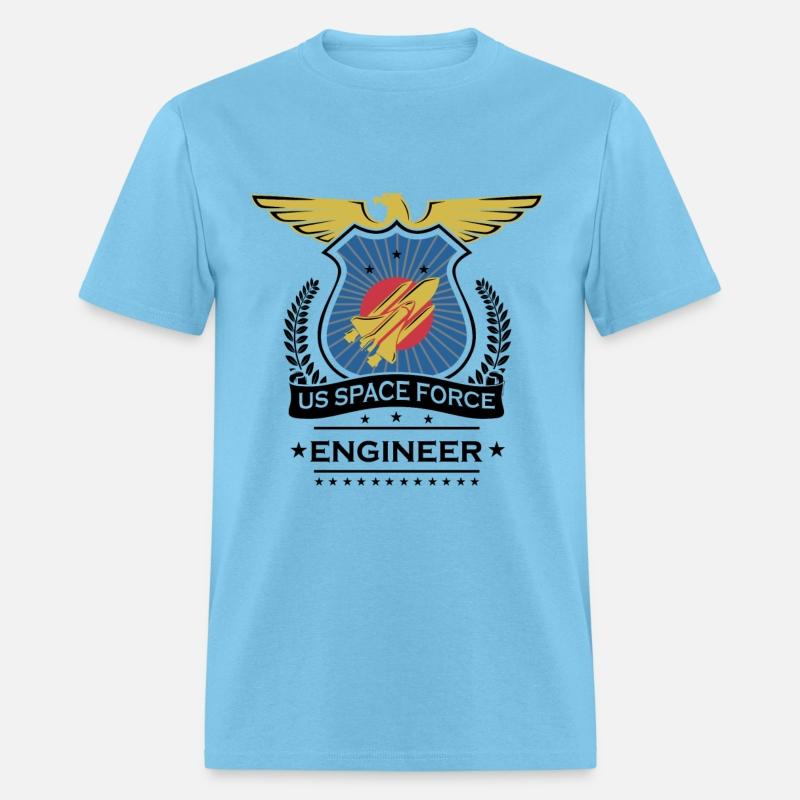 US Space Force Crew Member Art for Spaceship Engineer Light