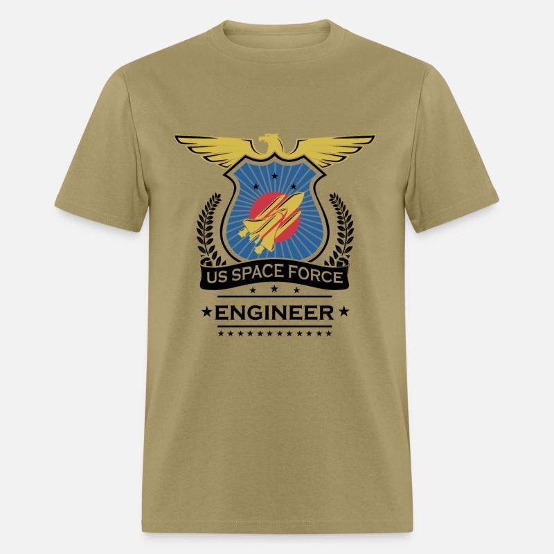 US Space Force Crew Member Art for Spaceship Engineer Light