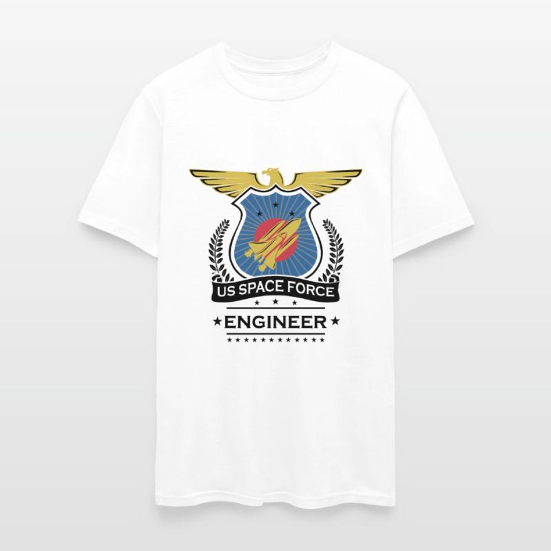 US Space Force Crew Member Art for Spaceship Engineer Light