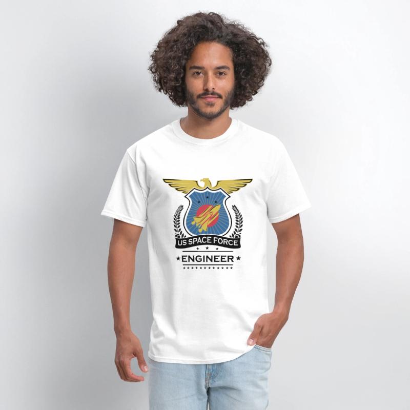 US Space Force Crew Member Art for Spaceship Engineer Light