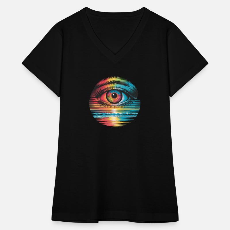 Vibrant Eye Sunset Reflection
