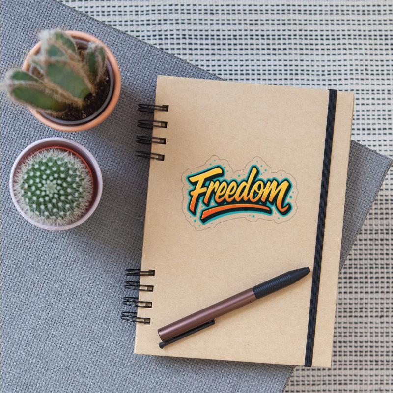 Vibrant Freedom Typography Design