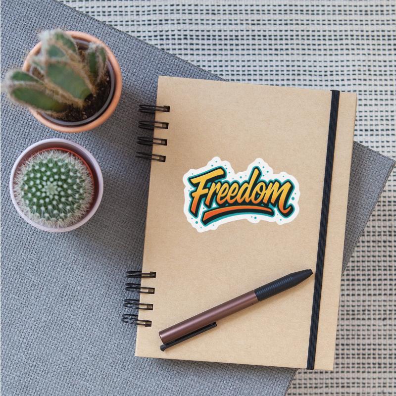 Vibrant Freedom Typography Design