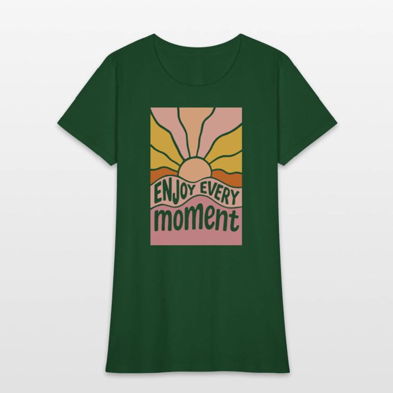 Vibrant Sunrise Motivational Enjoy Every Moment