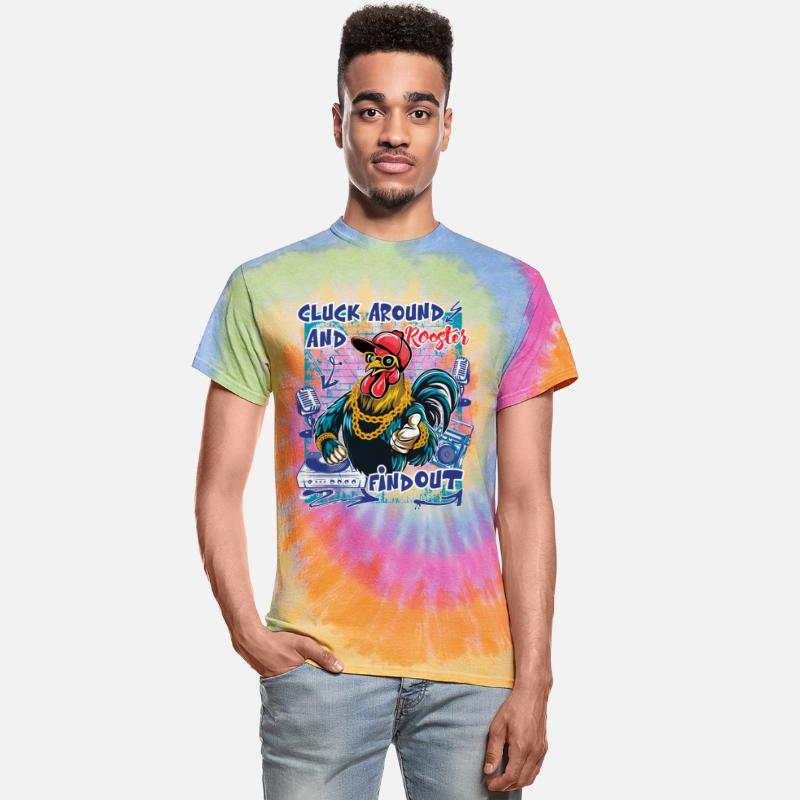 Vibrant Urban T shirt Featuring Hip Hop Chicken