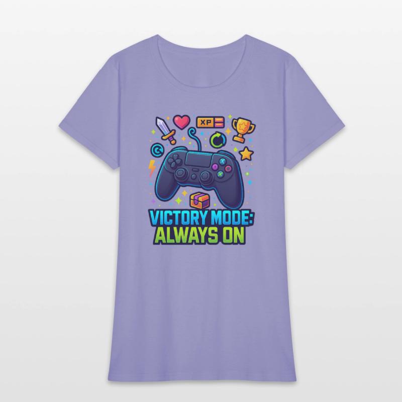 Victory Mode – Neon Gamer Controller Art