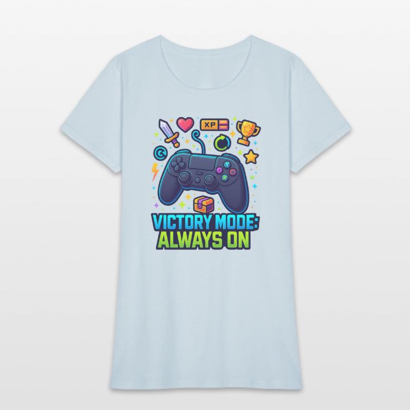 Victory Mode – Neon Gamer Controller Art