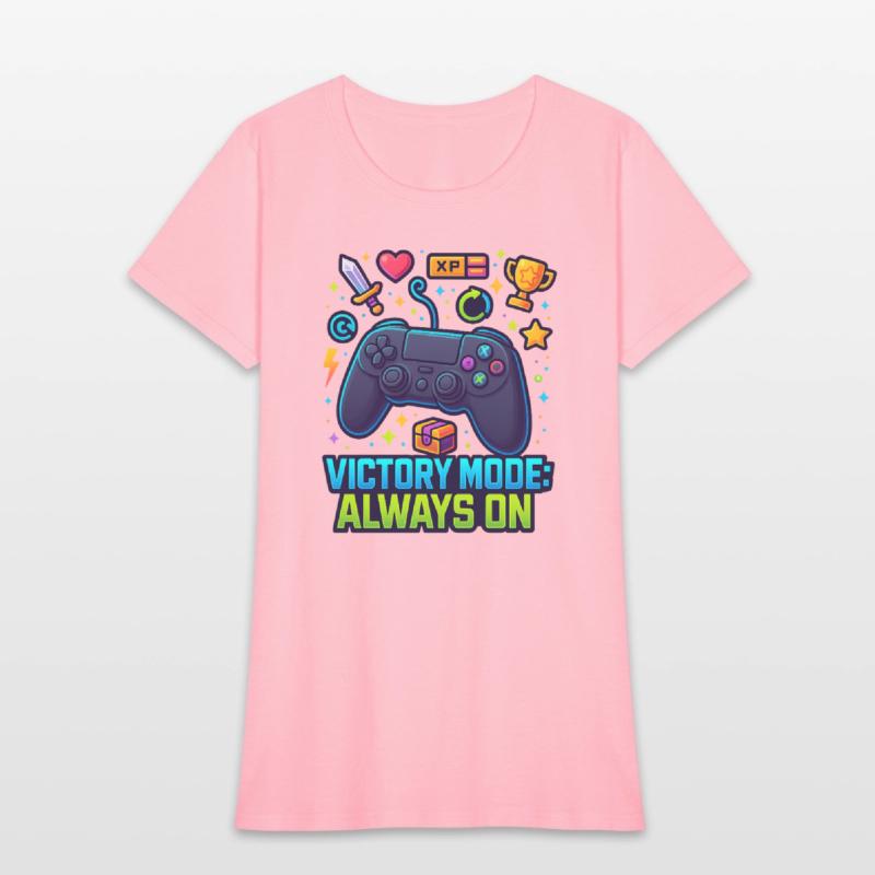 Victory Mode – Neon Gamer Controller Art