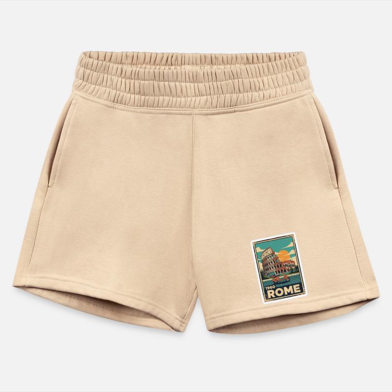 Vintage Rome Landmark Scooter Poster