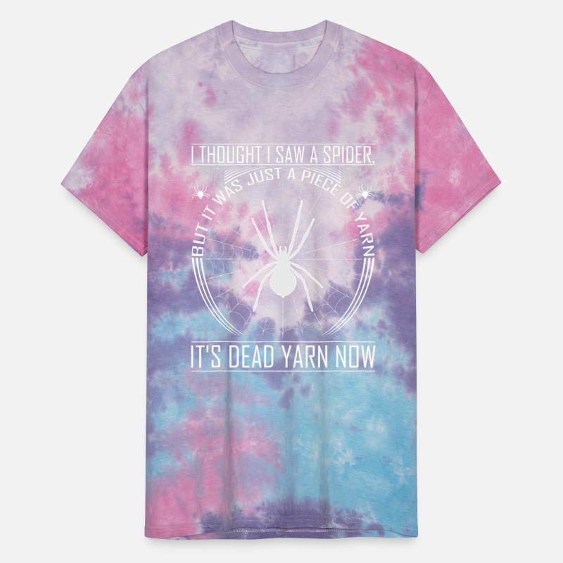 Vintage Spider Web Dead Yarn Knitting T Shirt