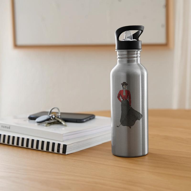 Vintage Woman Golfer Holding a Golf Club URM