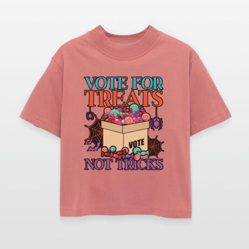 Vote For Treats Not Tricks Halloween Meme Voting