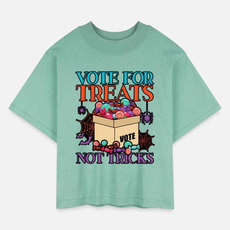 Vote For Treats Not Tricks Halloween Meme Voting