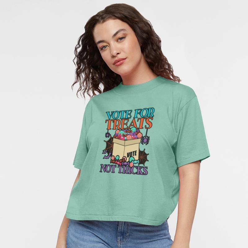 Vote For Treats Not Tricks Halloween Meme Voting