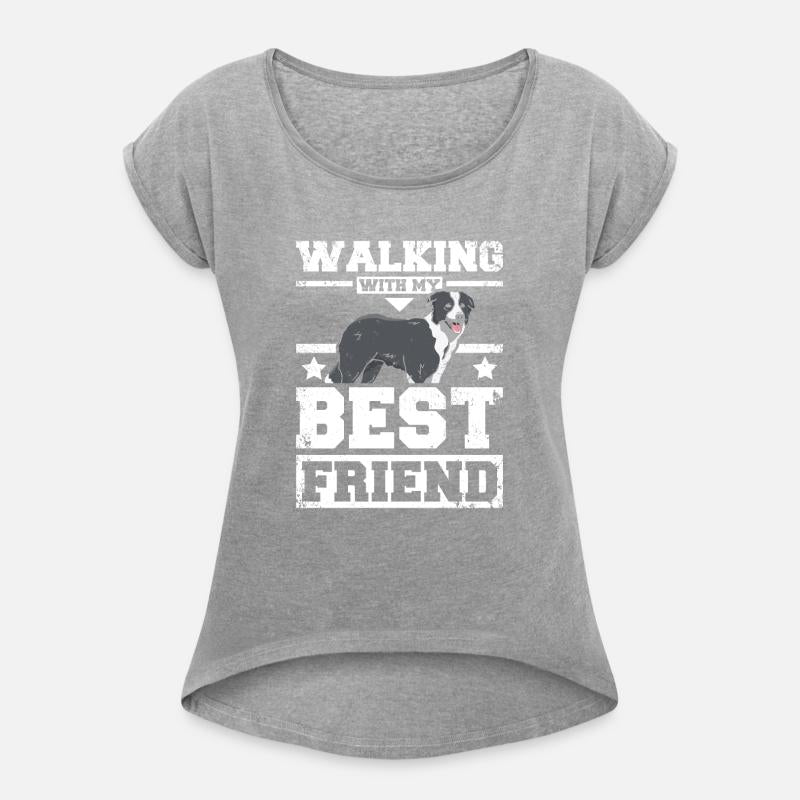 Walking with my best friend border collie