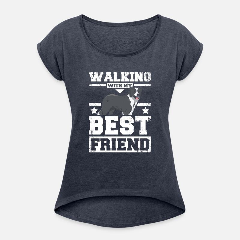 Walking with my best friend border collie