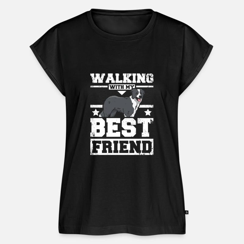 Walking with my best friend border collie