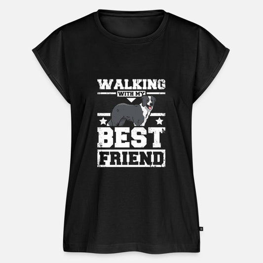 Walking with my best friend border collie