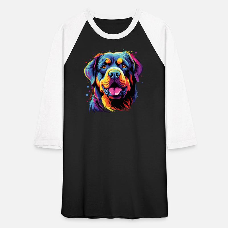 Watercolor Colorful Rottweiler