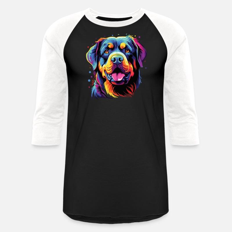 Watercolor Colorful Rottweiler