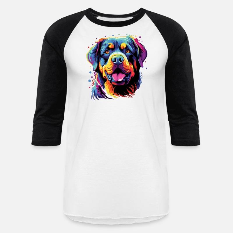 Watercolor Colorful Rottweiler