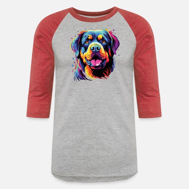 Watercolor Colorful Rottweiler