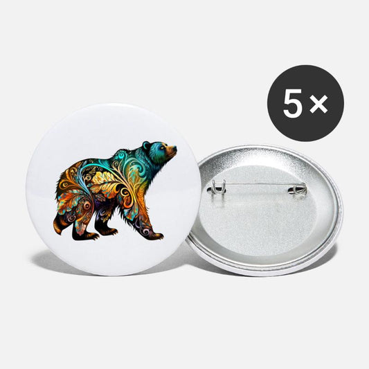 Wild Bear Watercolor Colorful Nature Outdoor 4