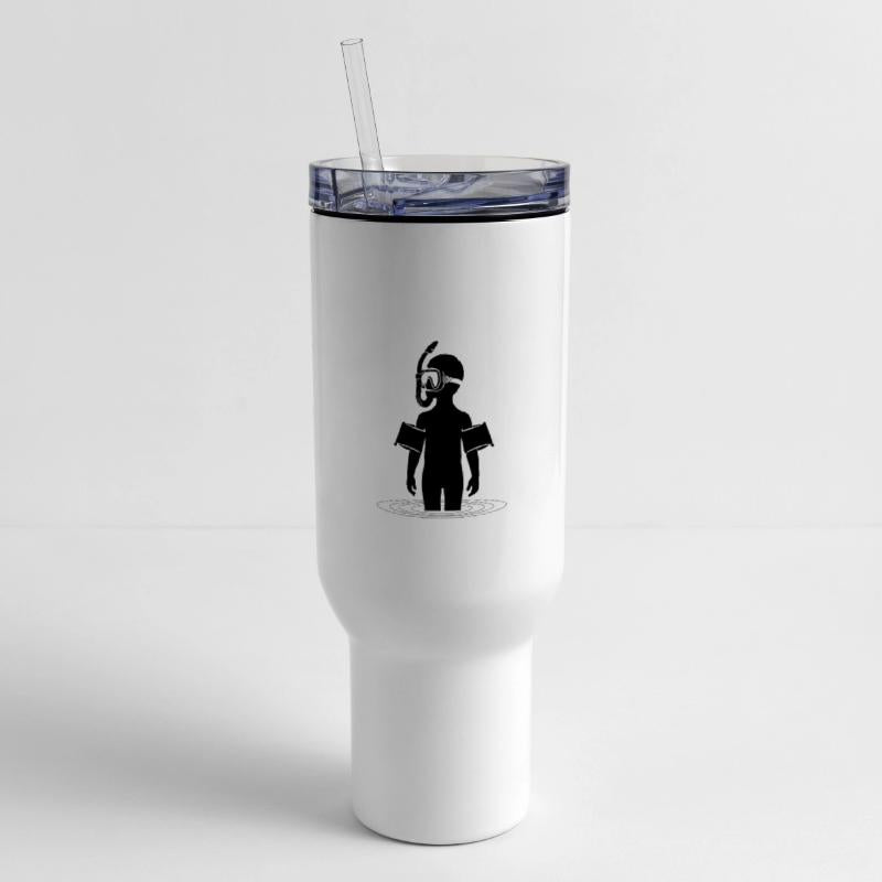 Young man snorkeling in the sea on vacation