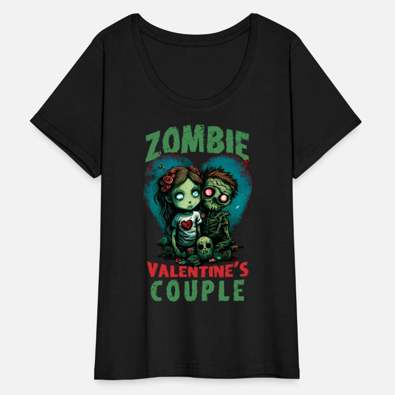 Zombie Valentines Couple Cute Anime Chibi Zombies