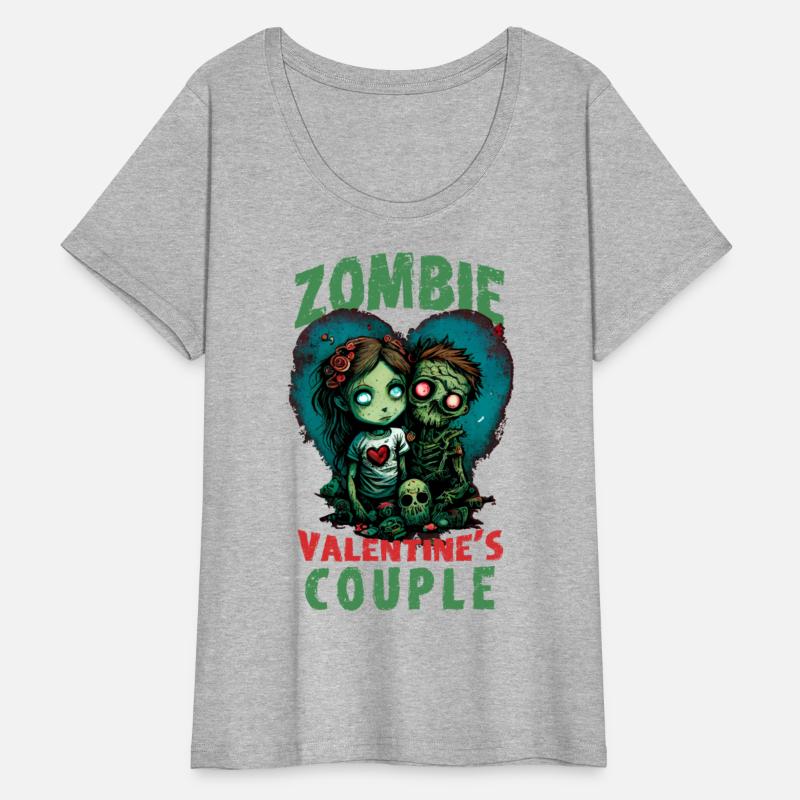 Zombie Valentines Couple Cute Anime Chibi Zombies